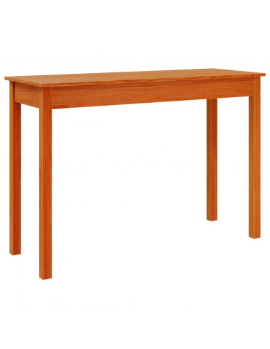 Tavolo Consolle Marrone Cera 110x40x75cm Legno Massello di Pino