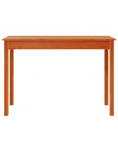 Tavolo Consolle Marrone Cera 110x40x75cm Legno Massello di Pino