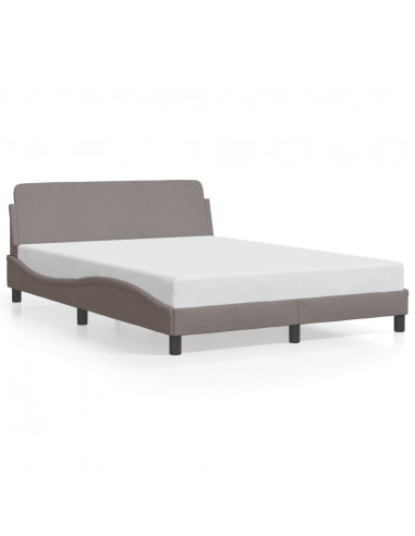 Giroletto con Testiera Tortora 140x190 cm in Tessuto