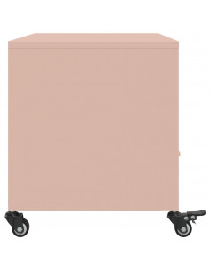 Mobile TV Rosa 68x39x43,5cm in Acciaio Laminato a Freddo 2