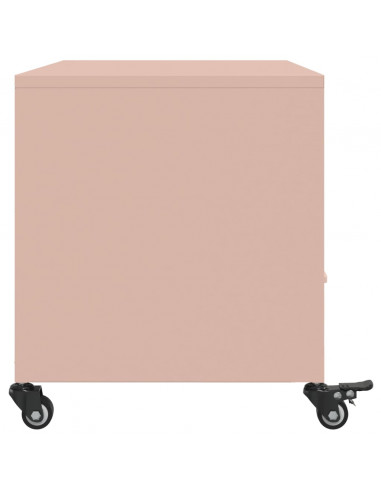 Mobile TV Rosa 68x39x43,5cm in Acciaio Laminato a Freddo