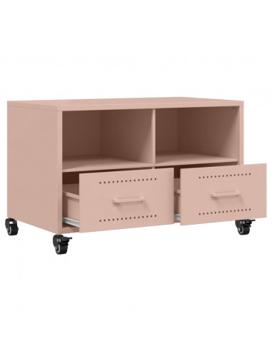 Mobile TV Rosa 68x39x43,5cm in Acciaio Laminato a Freddo