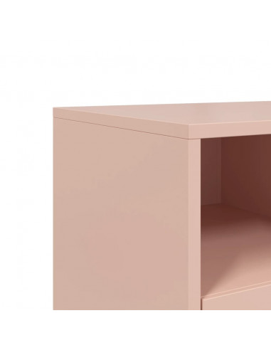 Mobile TV Rosa 68x39x43,5cm in Acciaio Laminato a Freddo