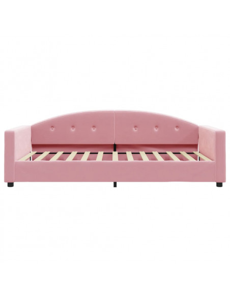 Letto da Giorno Rosa 100x200 cm in Velluto