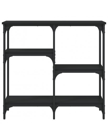 Tavolino Consolle Nero 80x29x75 cm in Legno Multistrato