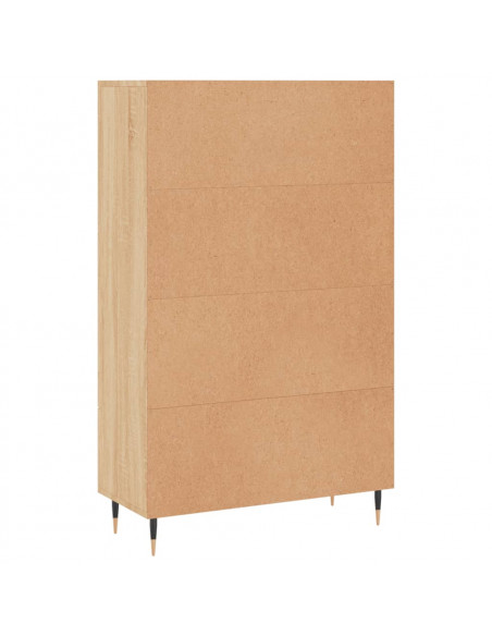 Credenza Rovere Sonoma 69,5x31x115 cm in Legno Multistrato