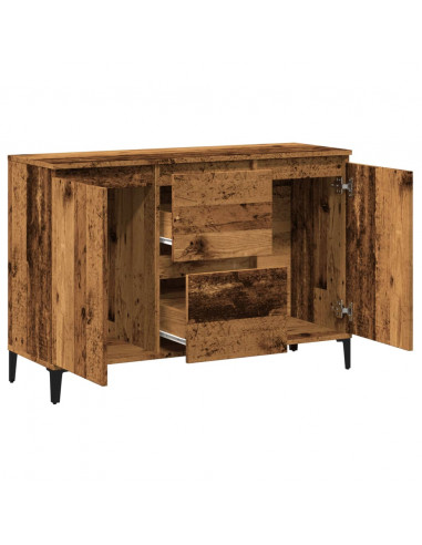 Credenza Legno Antico 102x35x70 cm in Legno Multistrato