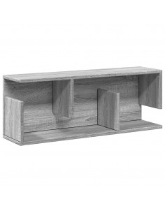 Mobile a Parete 80x20x30 cm Grigio Sonoma in Legno Multistrato 2