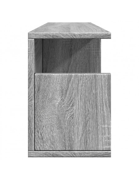 Mobile a Parete 80x20x30 cm Grigio Sonoma in Legno Multistrato