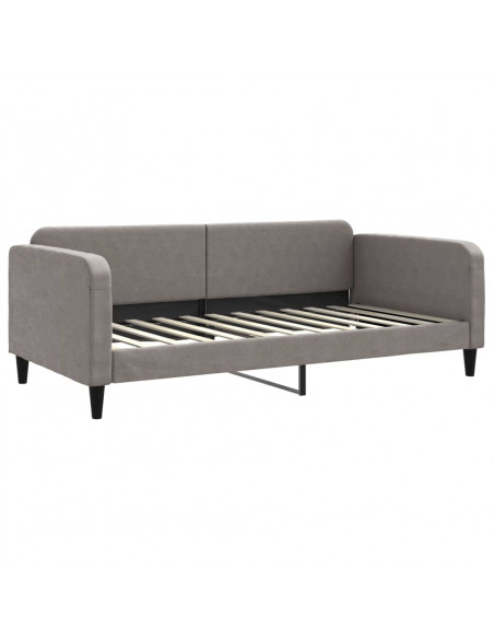 Letto da Giorno Tortora 100x200 cm in Tessuto