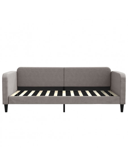 Letto da Giorno Tortora 100x200 cm in Tessuto