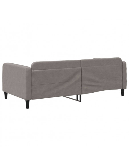 Letto da Giorno Tortora 100x200 cm in Tessuto