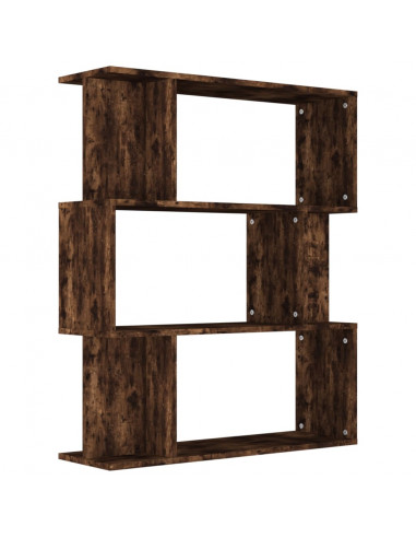 Libreria/Divisorio Rovere Fumo 80x24x96 cm in Legno Multistrato