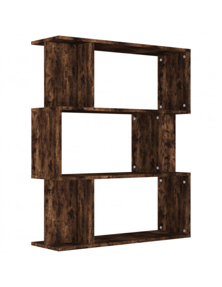Libreria/Divisorio Rovere Fumo 80x24x96 cm in Legno Multistrato