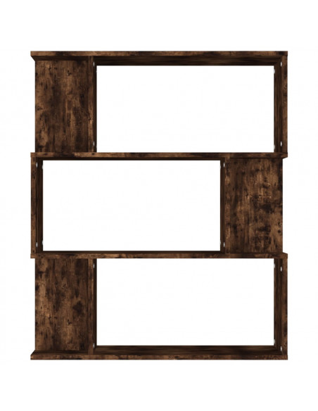 Libreria/Divisorio Rovere Fumo 80x24x96 cm in Legno Multistrato