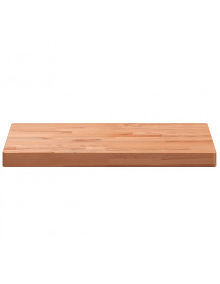 Piano Bagno 80x40x4 cm Legno Massello di Faggio