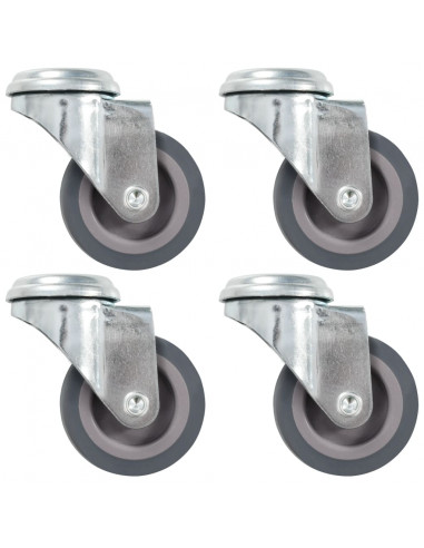 Ruote Girevoli con Foro per Bulloni 4 pz 50 mm