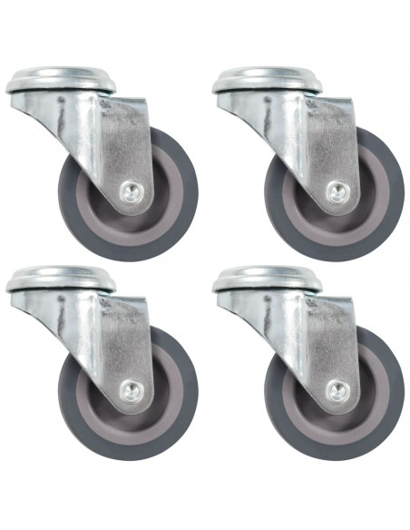Ruote Girevoli con Foro per Bulloni 4 pz 50 mm