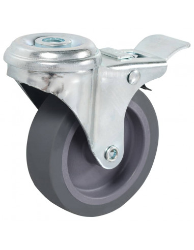 Ruote Girevoli con Foro per Bulloni 4 pz 75 mm