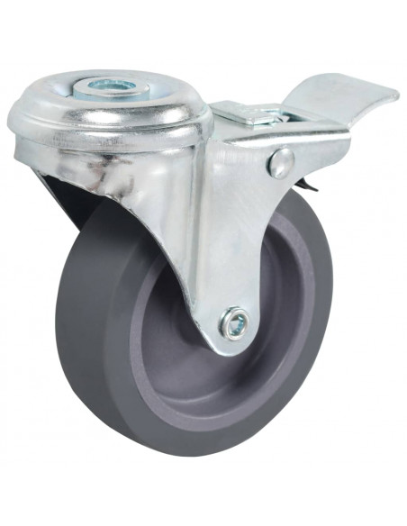 Ruote Girevoli con Foro per Bulloni 4 pz 75 mm