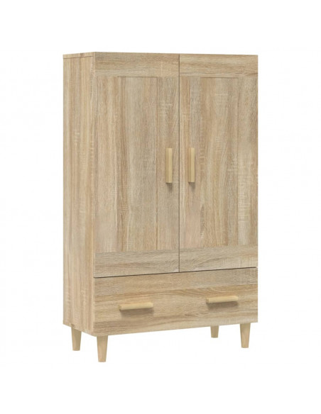 Credenza Rovere Sonoma 70x31x115 cm in Legno Multistrato