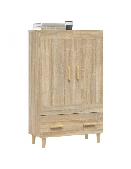 Credenza Rovere Sonoma 70x31x115 cm in Legno Multistrato
