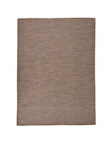 Tappeto da Esterni a Tessitura Piatta 200x280 cm Marrone
