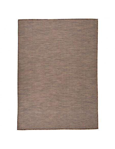 Tappeto da Esterni a Tessitura Piatta 200x280 cm Marrone