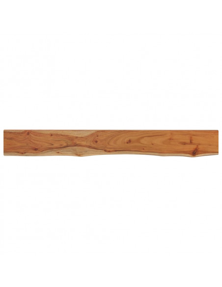 Mensola Muro 160x20x2,5cm Rettangolare Legno Acacia Bordi Vivi