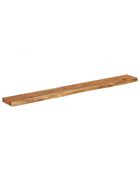 Mensola Muro 160x20x2,5cm Rettangolare Legno Acacia Bordi Vivi