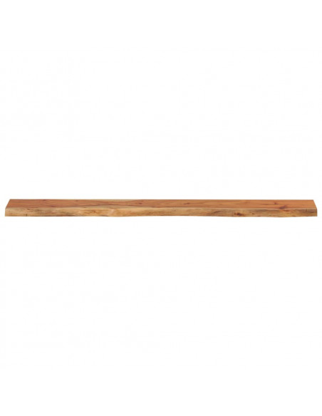 Mensola Muro 160x20x2,5cm Rettangolare Legno Acacia Bordi Vivi