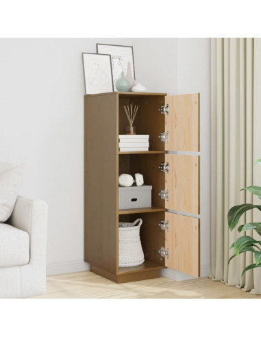 Credenza Miele 34x40x108,5 cm in Legno Massello di Pino