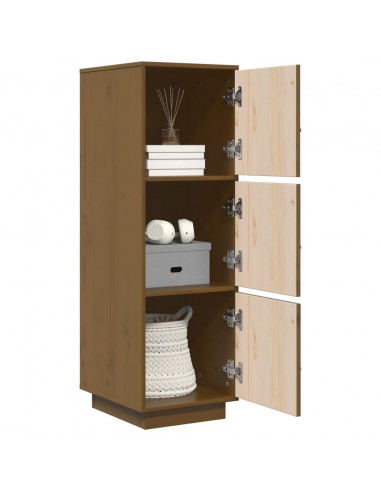 Credenza Miele 34x40x108,5 cm in Legno Massello di Pino