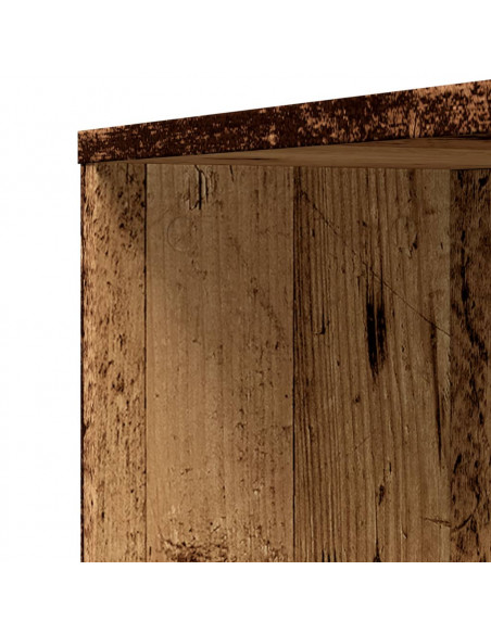 Armadietto da Bagno Stretto con Ruote Rovere Antico Truciolato