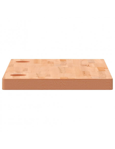 Piano Scrivania 110x55x4 cm in Legno Massello di Faggio