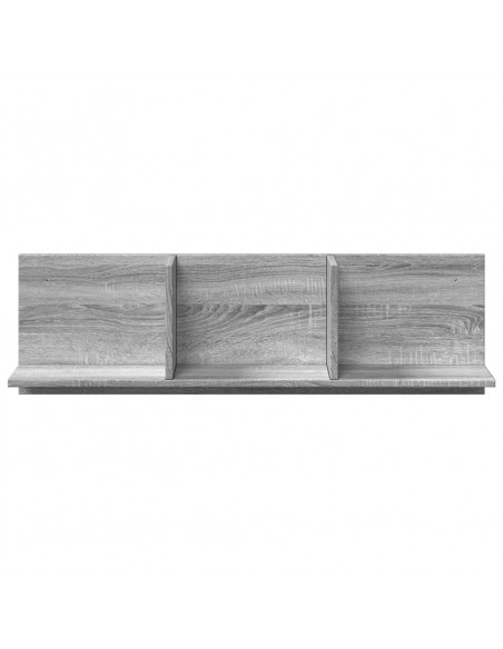 Mobile a Parete 100x16,5x30 cm Grigio Sonoma in Truciolato