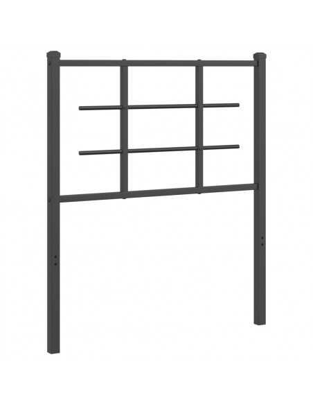 Testiera in Metallo Nero 80 cm