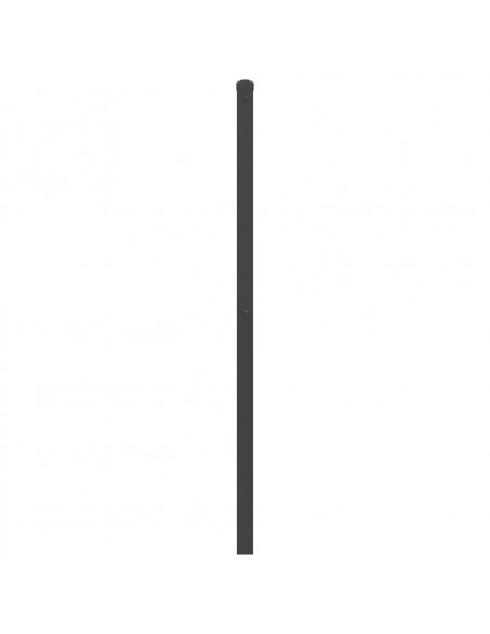 Testiera in Metallo Nero 80 cm