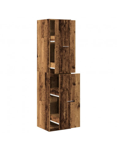 Armadietto da Farmacia Legno Vecchio 40x41x174,5 cm Truciolato