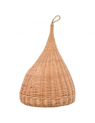 Cesta per Gatti con Cuscino 40x60cm Teepee Salice Naturale
