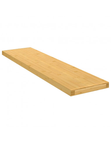 Scaffale a Parete 80x20x2,5 cm in Bambù