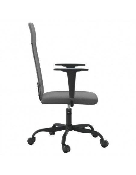Sedia da Ufficio Altezza Regolabile Grigia in Rete e Similpelle