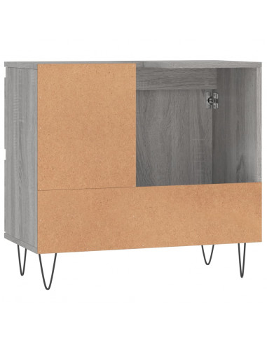 Armadietto Bagno Grigio Sonoma 65x33x60 cm in Legno Multistrato