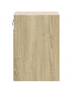Mobili TV a Parete con Luci LED 2pz Rovere Sonoma 41x31x45 cm 2