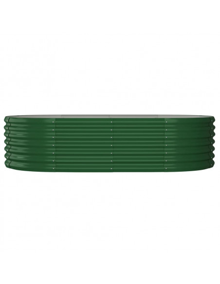 Letto Giardino Acciaio Verniciato a Polvere 152x80x36 cm Verde