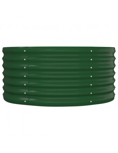 Letto Giardino Acciaio Verniciato a Polvere 152x80x36 cm Verde