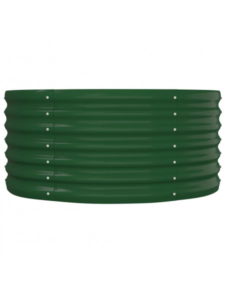 Letto Giardino Acciaio Verniciato a Polvere 152x80x36 cm Verde