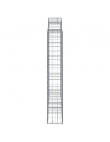 Cesti Gabbioni ad Arco 7 pz 200x30x180/200 cm Ferro Zincato