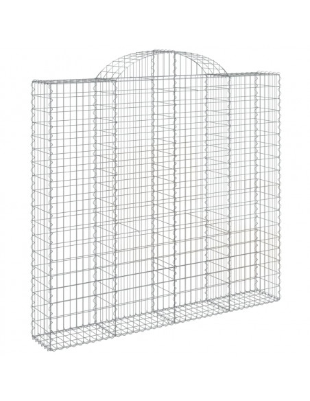 Cesti Gabbioni ad Arco 8 pz 200x30x180/200 cm Ferro Zincato