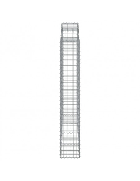 Cesti Gabbioni ad Arco 8 pz 200x30x180/200 cm Ferro Zincato